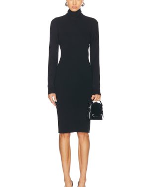 Givenchy Backless Long Sleeve Dress in Black - Black. Size L (also in M, S, XS).