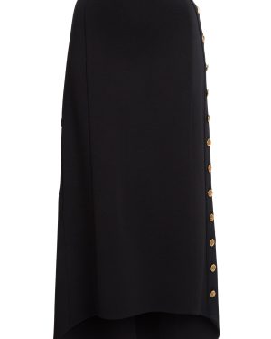 Givenchy - High-Rise Midi Skirt - Black - L - Moda Operandi