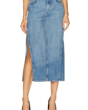 Givenchy Long Denim Skirt in Medium Blue - Blue. Size 34 (also in 36, 38).