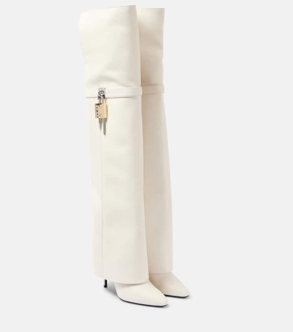 Givenchy Shark Lock Stiletto over-the-knee boots