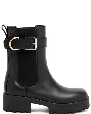 Givenchy Voyou Leather Chelsea Boots - Black - 40 (IT40 / UK7)