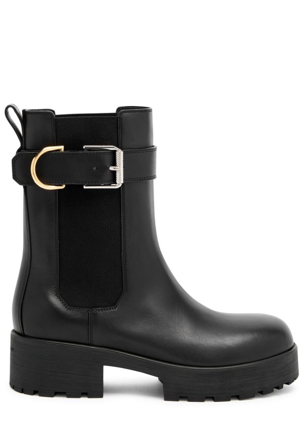 Givenchy Voyou Leather Chelsea Boots - Black - 40 (IT40 / UK7)