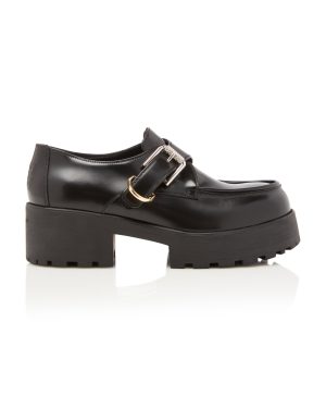 Givenchy - Voyou Leather Monk-Strap Loafers - Black - IT 37 - Moda Operandi