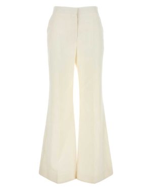 Givenchy White Linen Wide-leg Pant