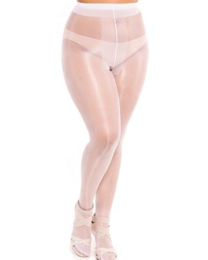 Glamory Ouvert 20 Crotchless Tights, Plus Size XL-4XL