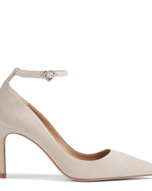Gold Catelyn Leather Court Shoes