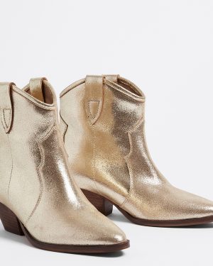 Gold Cowboy Boot