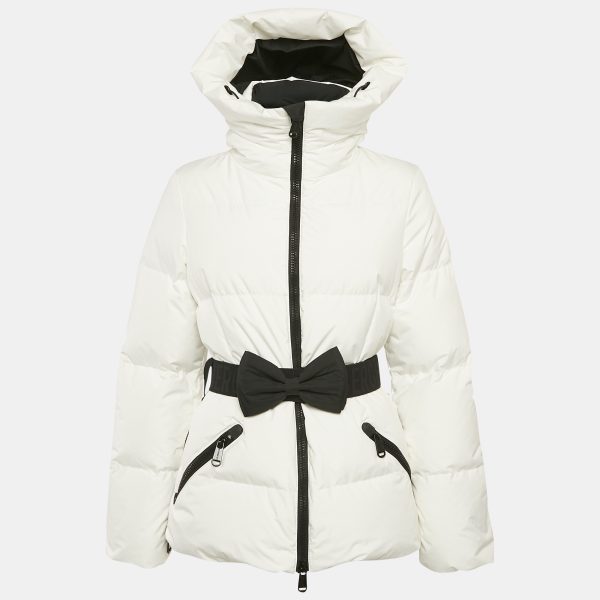 Goldbergh White Synthetic Bow Detail Belt Down Ski Jacket S