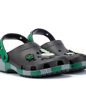 (Green, 3 (Adults')) Crocs Slytherin Classic Women's Green Clogs