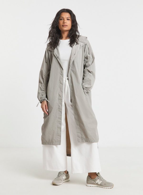 Green SIMPLY BE Sage Utility Parachute Jacket