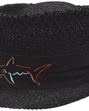 Greg Norman Signature Straw Black Hat