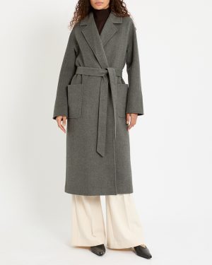 Grey Wrap Coat