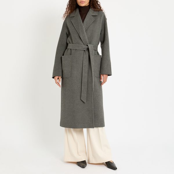 Grey Wrap Coat