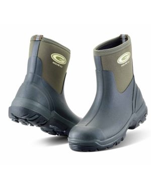 Grubs Midline 5.0 Ankle Length Wellington Boots - Moss Green - 10