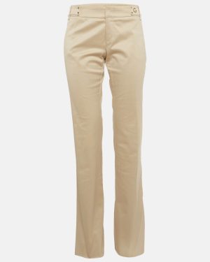 Gucci Beige Cotton Drill Skinny Pants M