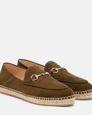 Gucci Horsebit suede espadrilles