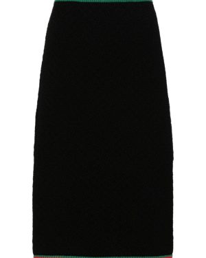 Gucci Lace Cotton Midi Skirt