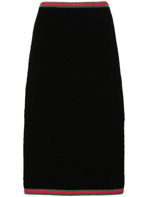 Gucci Lace Cotton Midi Skirt