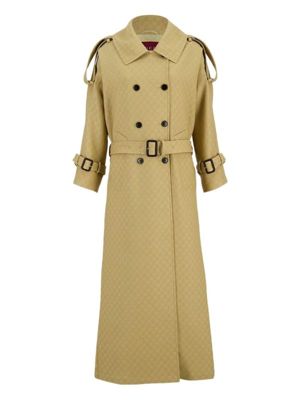 Gucci Wool And Silk Double-Breasted Coat