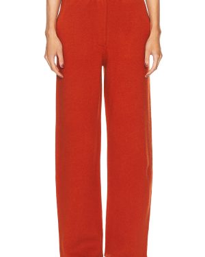 Guest In Residence Tailored Cashmere Pant in Chai - Burnt Orange. Size L (also in M, S, XL).