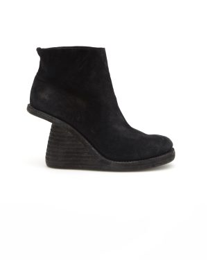 Guidi Wedge Heel Suede Ankle Boots