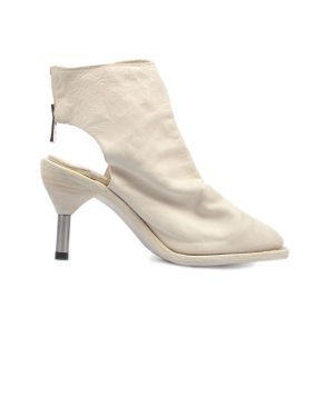 Guidi White Leather Ankle Boots
