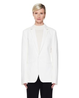 Haider Ackermann White Viscose Blazer