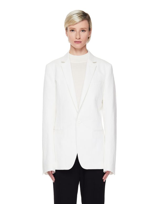 Haider Ackermann White Viscose Blazer