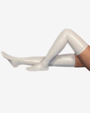 Halloween PVC Milky White Long Stockings Halloween