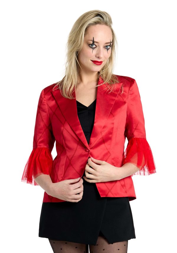 Harley Quinn Women's Fancy Dress Costume Suit Blazer | Harley Quinn Fancy Dress Costumes