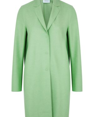 Harris Wharf London Cocoon Wool-felt Coat - Green - S