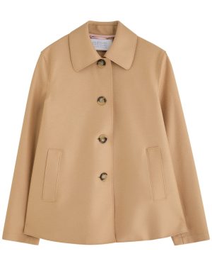 Harris Wharf London Wool Coat - Beige - IT48 (UK16 / XL)