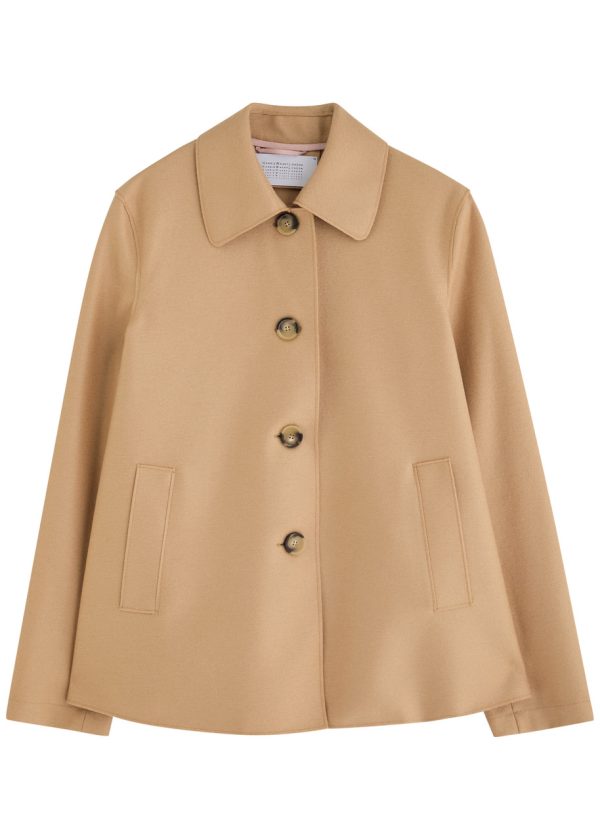 Harris Wharf London Wool Coat - Beige - IT48 (UK16 / XL)