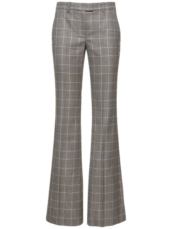 Haylee Wool Crepe Tailored Flared Pants