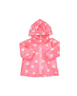 Heart Print Tech Raincoat