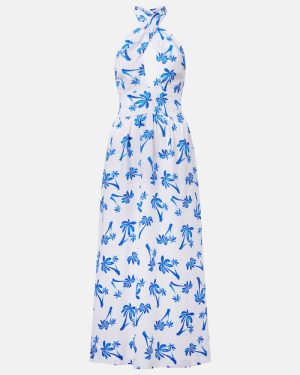 Heidi Klein Palm Beach printed linen maxi dress