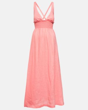Heidi Klein Rosa Polyantha linen maxi dress