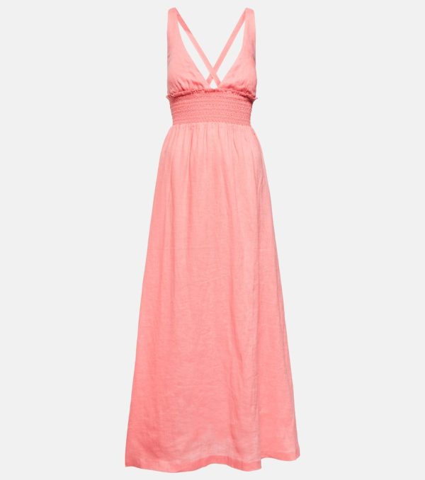 Heidi Klein Rosa Polyantha linen maxi dress