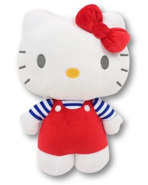 Hello Kitty 40cm Plush Red Dress Navy Stripe Shirt