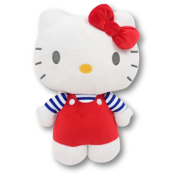 Hello Kitty 40cm Plush Red Dress Navy Stripe Shirt