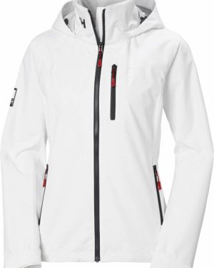 Helly Hansen Women's Crew Hooded Sailing 2.0 Jacket White XL