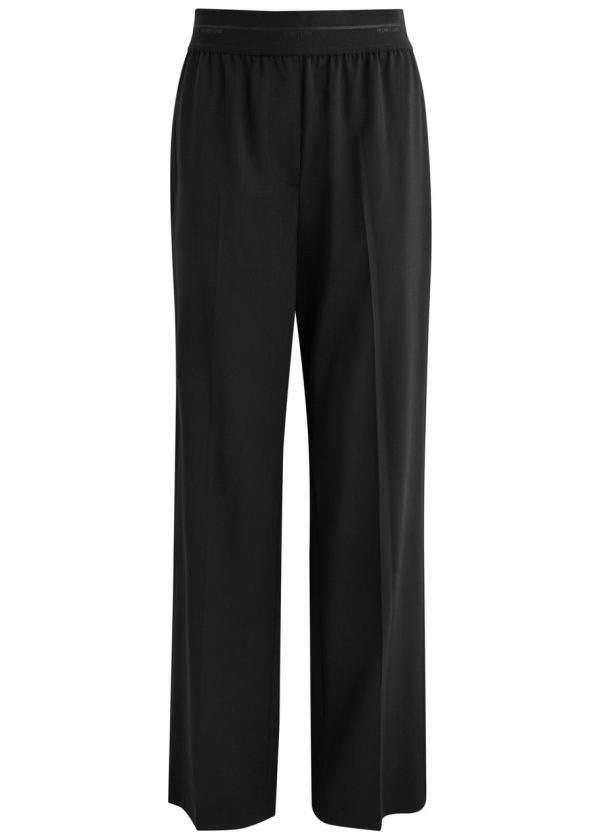 Helmut Lang Straight-leg Wool car Trousers - Black - 6 (UK10 / S)