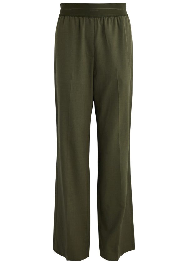 Helmut Lang Straight-leg Wool car Trousers - Green - 0 (UK4 /xxs)