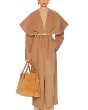 Helsa The Throw Coat in Camel - Tan. Size L (also in M, S, XL).