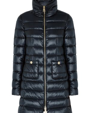 Herno Icon Quilted Shell Coat - Navy - 10