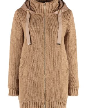 Herno Knitted Jacket With Padded Panel