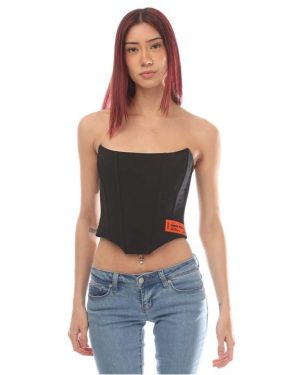 Heron Preston Zip Corset Top - Black