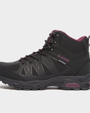 Hi Tec Women's Raven Mid Waterproof Hiking Boot, Black
