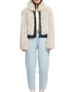 HiSO - Parma Wool-Out Cropped Bomber Jacket - Ivory - M - Moda Operandi