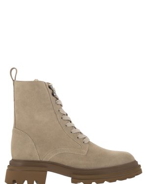 Hogan H674 - Suede Lace-up Boot
